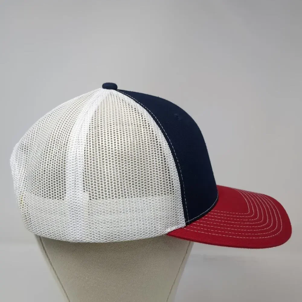 Outdoor Cap Trucker Hat Blue OSFM FF1 Shield Logo Mesh Back Snapback Red White